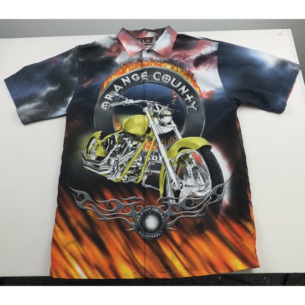 Orange County Choppers‎ Button Up Shirt Men's M Motorcycles